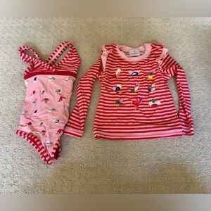 Hanna Andersson Swim suit and rashguard